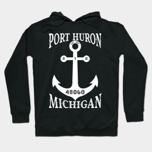 Port Huron Anchor Retro Deco Hoodie